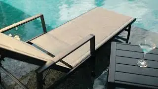 Outdoor Chaise Lounge Chair | Aluminum Frame & Double-Layer Textilene | SeeHill