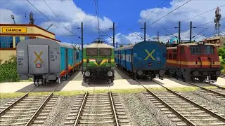 Trains Crossing at Railroad Crossing &ndash; indian railways | Level Crossing Train | Railroad Tracks