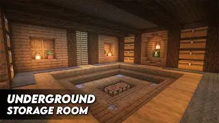 Minecraft: Underground Storage Room Tutorial | How to Build a Storage Bunker [World Download]
