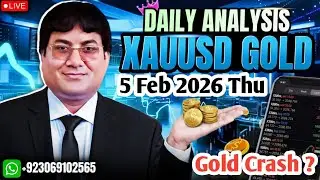 xauusd analysis today hindi 5 Feb 2026 | #gold forex forecast silver price prediction strategy news