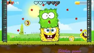RED BALL 4 (OM NOM + SPONGE BOB) BALL 'FUSION BATTLE' with (SPONGE BOB + OM NOM) BOSSES VOLUME 1 & 5