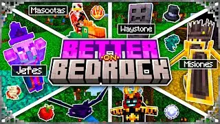 🔮BETTER ON BEDROCK ADDON GU&Iacute;A COMPLETA Para MINECRAFT PE/BEDROCK 1.21 | ADDON PACK +1.21