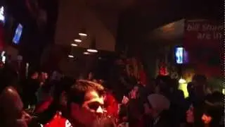 Liverpool FC fans from Bucharest,Romania in Halftime pub during man utd - Liverpool