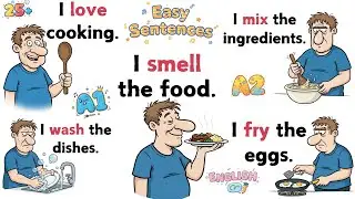 🍳 Learn English in the Kitchen - 25 Easy Sentences for Beginners✅