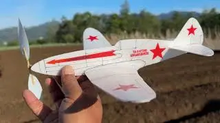 How To Trimming No-Cal Rubber Powered MIG-3 foamplane