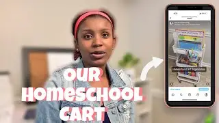 What's on My Homeschool Cart | Small Space Homeschool Organization (Pre-K and Kindergarten)