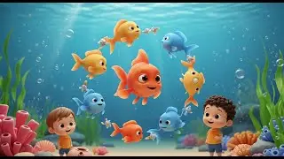 Round and Round Goldfish Song | Fun Water & Animal Song for Kids | Nursery Rhymes for Toddlers