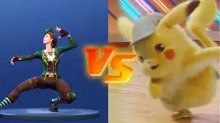 Fortnite VS Detective Pikachu - Season 1-4 Fortnite Dances
