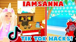 Recreating My Best Friends WINTER Tik Tok Hacks In Adopt Me! (Roblox)