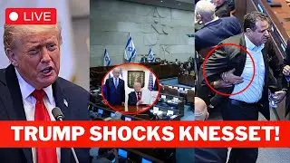 🚨President Trump Calls For Netanyahu Pardon, Knesset Member Kicked Out In Historic Speech!