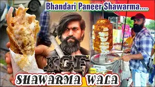 KGF Paneer Shawarma | Bhandari Paneer Shawarma Surat 😋 | 60 Rs. | Surat Street Food | Surat Shawarma