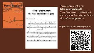 Danse Macabre for Cello (Intermediate II) and Piano by C. Saint-Saens, arr. M. Harvey