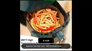 Magical Air Fryer Paper Liners - Oil-Proof Wonder Sheets for Mess-Free Cooking!