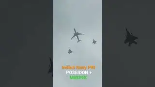 Indian navy P8I Poseidon + Mig29K Republic Day air parade | Fighter Jet |