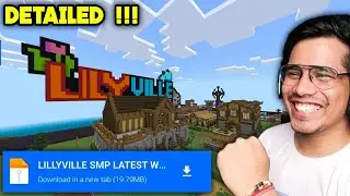 LILYVILLE SMP WORLD DOWNLOAD 🔥 | Java + MCPE ✅ | Anshu Bisht x GamerFleet 🗺️