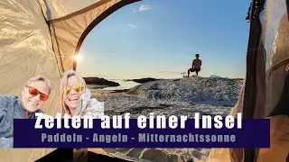 #008 Wir zelten auf einer Insel! Angeln vom Kayak - Mitternachtssonne