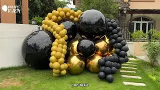 Black Color Inflatable Mirror Ball Reusable Big Bubble Shiny Balloon Balls  #bigmirrorball