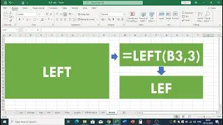 LEFT Function in Microsoft Excel