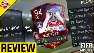 FIFA MOBILE 91 FRENCH MASKED MASTER MODESTE REVIEW #FIFAMOBILE CARNIBALL 91 MODESTE PLAYER REVIEW