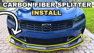 Установка переднего сплиттера для Camaro ZL1 Conversion Lip 2019-up EOS ft.@khcdetails