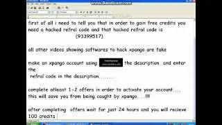 How to get 100 free Xpango credits!!! No survey