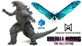 WOW! Hiya Toys Godzilla X Kong PRE EVOLVED GODZILLA & King Of The Monsters MOTHRA Emerald Ver Review