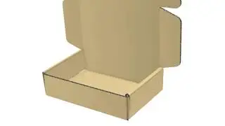 How to fold one flat shipping box?