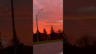 A beautiful Sunrise on the Road. Ontario Canada #offgridtv #shorts