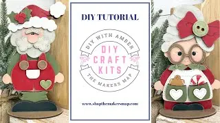 Stitched Mrs Claus and Santa Claus Sitters DIY Tutorial