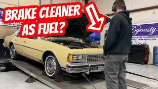We Used Brake Cleaner As Fuel.... Box Chevy 305 Dyno Session!