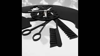 Beauty Salons 12&Prime; Numbered Wall Clock, Black