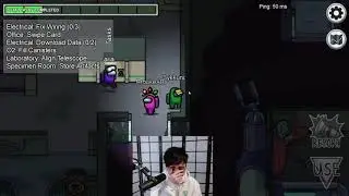 Sykkuno Catches BrookeAB talking to herself in Among us