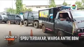 SPBU TERBAKAR, WARGA SERBU 2 SPBU TERSISA