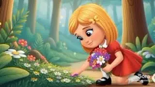 Das freche M&auml;dchen und der liebe B&auml;r | Lustiges Kinderlied mit Reimen & Marmelade-Abenteuer&ldquo;🌈🟢