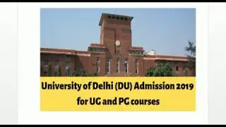 BA entrance for DU(Delhi university) || BA admission || entrance || 2019