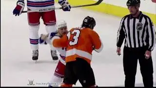 Sean Avery vs Daniel Carcillo Jan 21, 2010