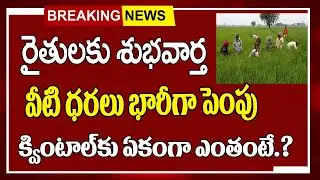 రైతులకు శుభవార్త వీటి ధరలు భారీగా పెంపు#ap #news
