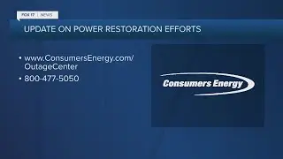 8 a.m. update from Consumer's Energy