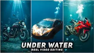 Instagram Trending Underwater Bike Ai Video Editing | Trending Underwater Bike Edit | Underwater Car