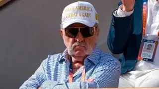 Billionaire tennis star shows support for Donald Trump at Novak Djokovic's match