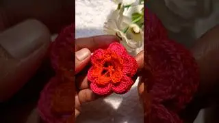 How beautiful!😍 Crochet flower #crochet #flower #shorts