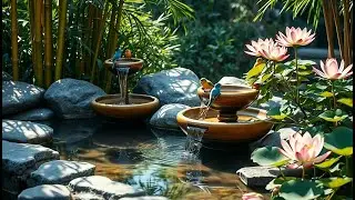 Calm Nature Instrumental Music | Water Flow & Birds for Relaxation