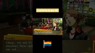 Kanji being a gay ally! Persona 4 Golden #persona4golden #gaming #playstation #ps5