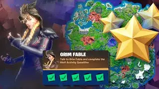 Fortnite Challenges - Grim Fable Punch Card.