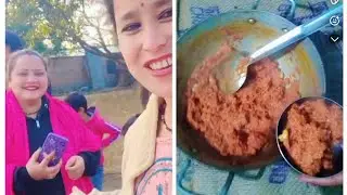 मम्मी ने बनाया गाजर का हलवा 😋👌  बिल्ली ने  क्या कर दिया 😾😲🤨 बाबरे 😲