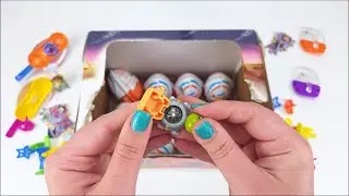 Rare 2015 packaging of Kinder Surprise eggs &ndash; Animal in Space | Big Unboxing!