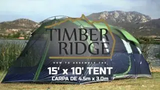 Timber Ridge Tents 15' x 10' Tunnel Tent Set Up