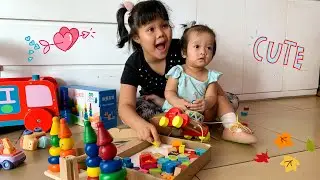 Toy Reveal : Clown Balance, Poko Bear & Bear Geometric Beads | RANA