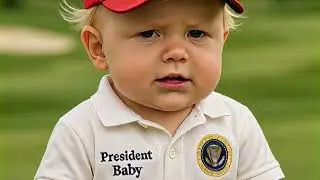 Малыш Трамп берет нас с собой на гольф!