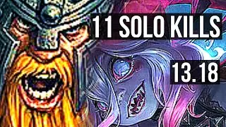 OLAF vs BRIAR (TOP) | 11 solo kills | EUW Master | 13.18